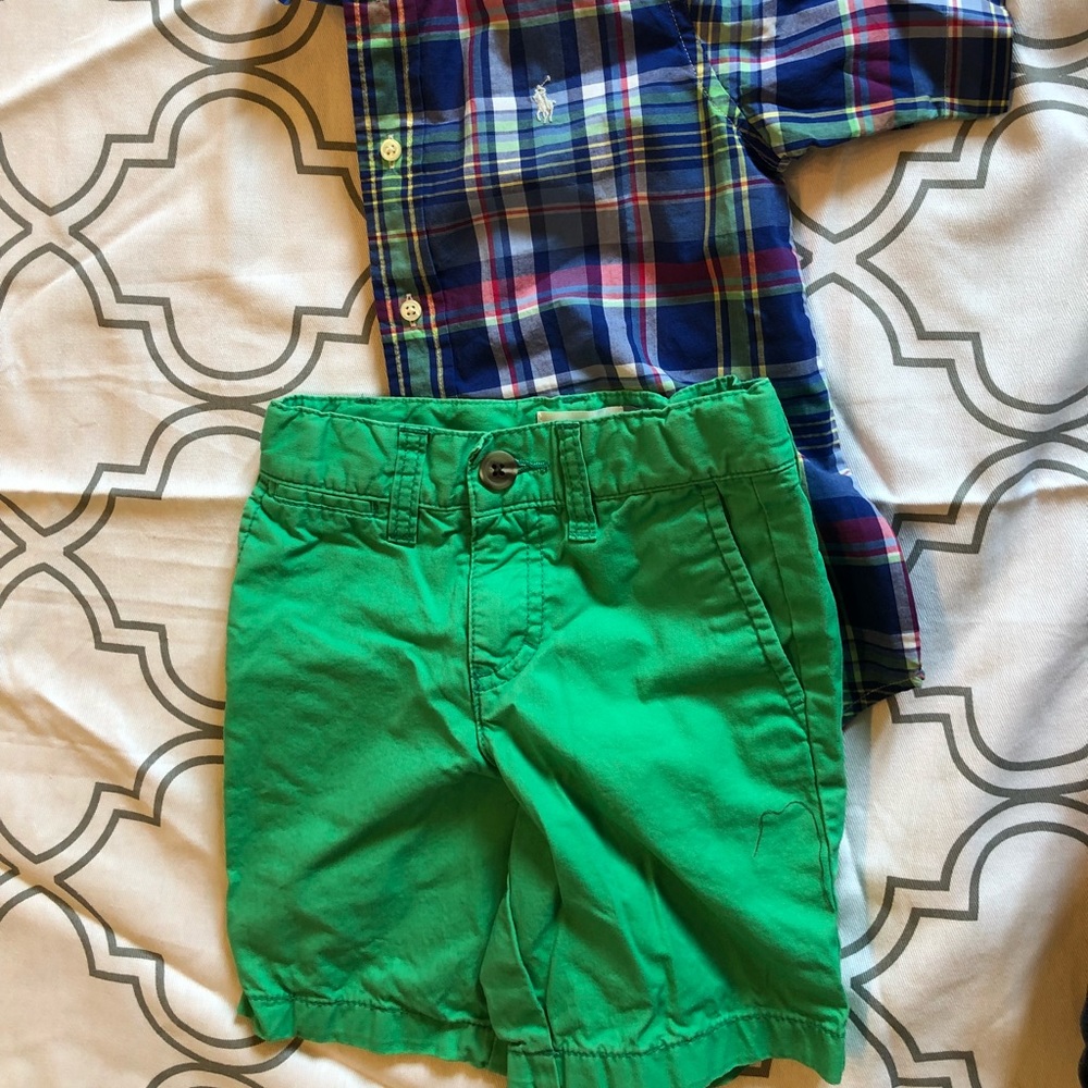 Green Chino Shorts